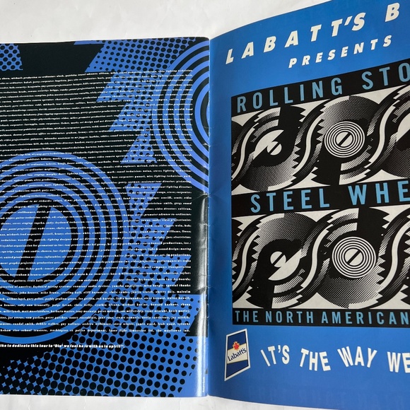 ROLLING STONES Concert Program Tour Book 12" x 16" STEEL WHEELS Canadian 1989 - Picture 4 of 11